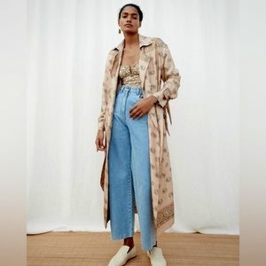 Nanushka Silk Duster Trench Coat